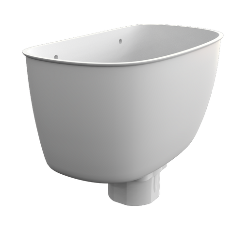 Round Downpipe - Hopper (Fits Square, Round & Ogee)